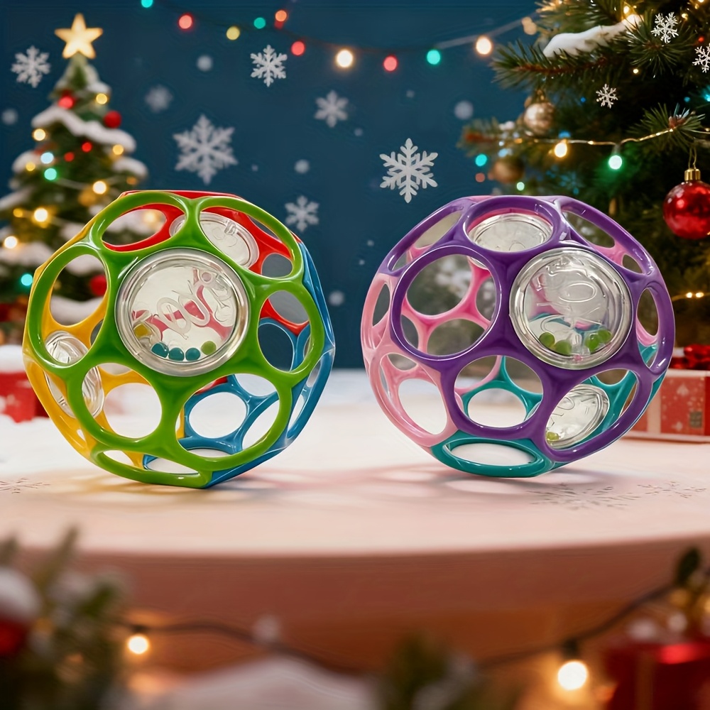 soft baby grasping ball rattles   ball early education educational sensory toy random color
