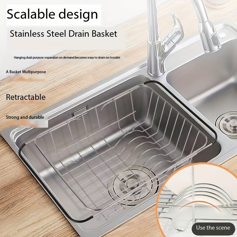 Kitchen Sink Net Hanging Sink Strainer Drain Net Bag With Bracket