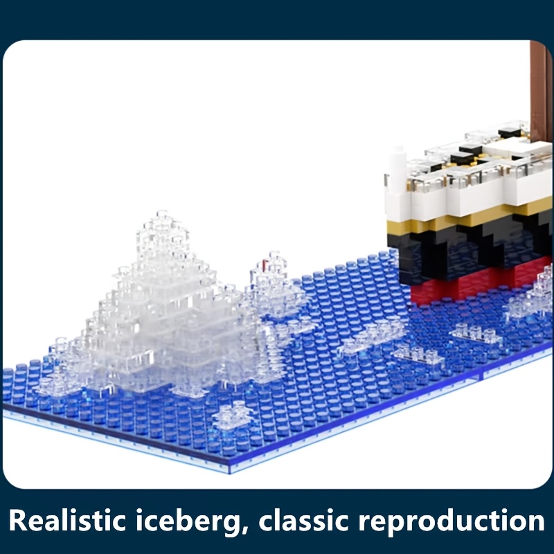 1876pcs Small Particle Building Blocks Assembly Toy, Cruiser Ship Model