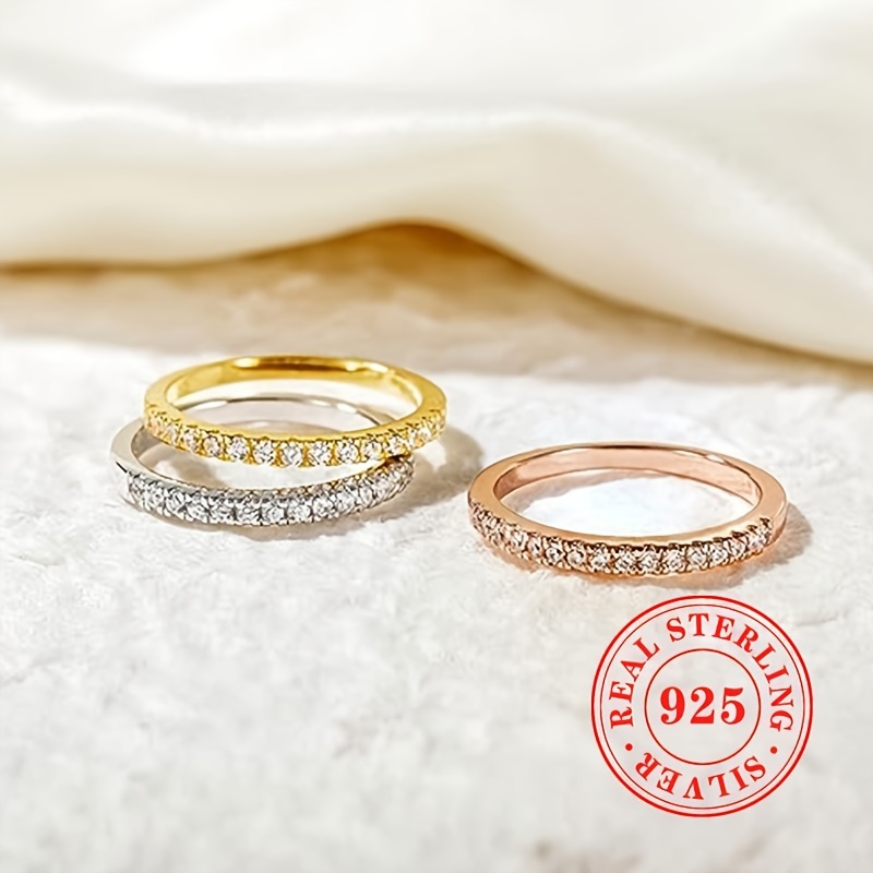 Sterling Silver Ring with Zirconia Endless Love for Men Wedding