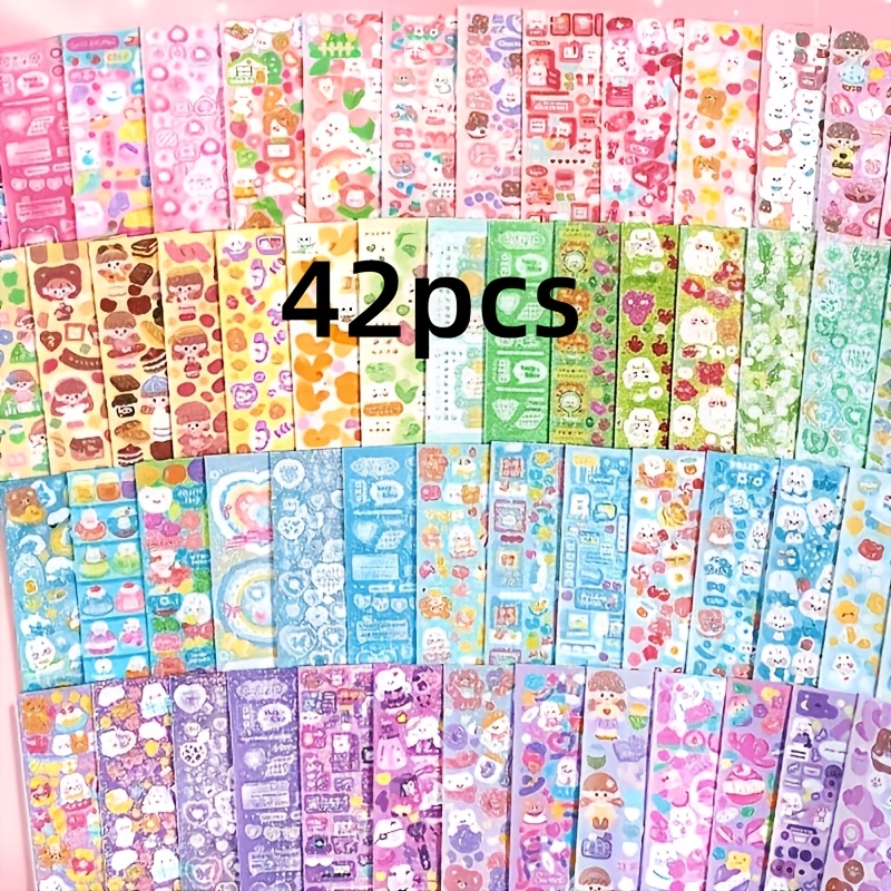 TEMU 42 Different Styles Of Stickers, Suitable For Decorating Laptops, Diaries, Refrigerators, Doors, Windows, And Bathrooms. Are Creative Handmade