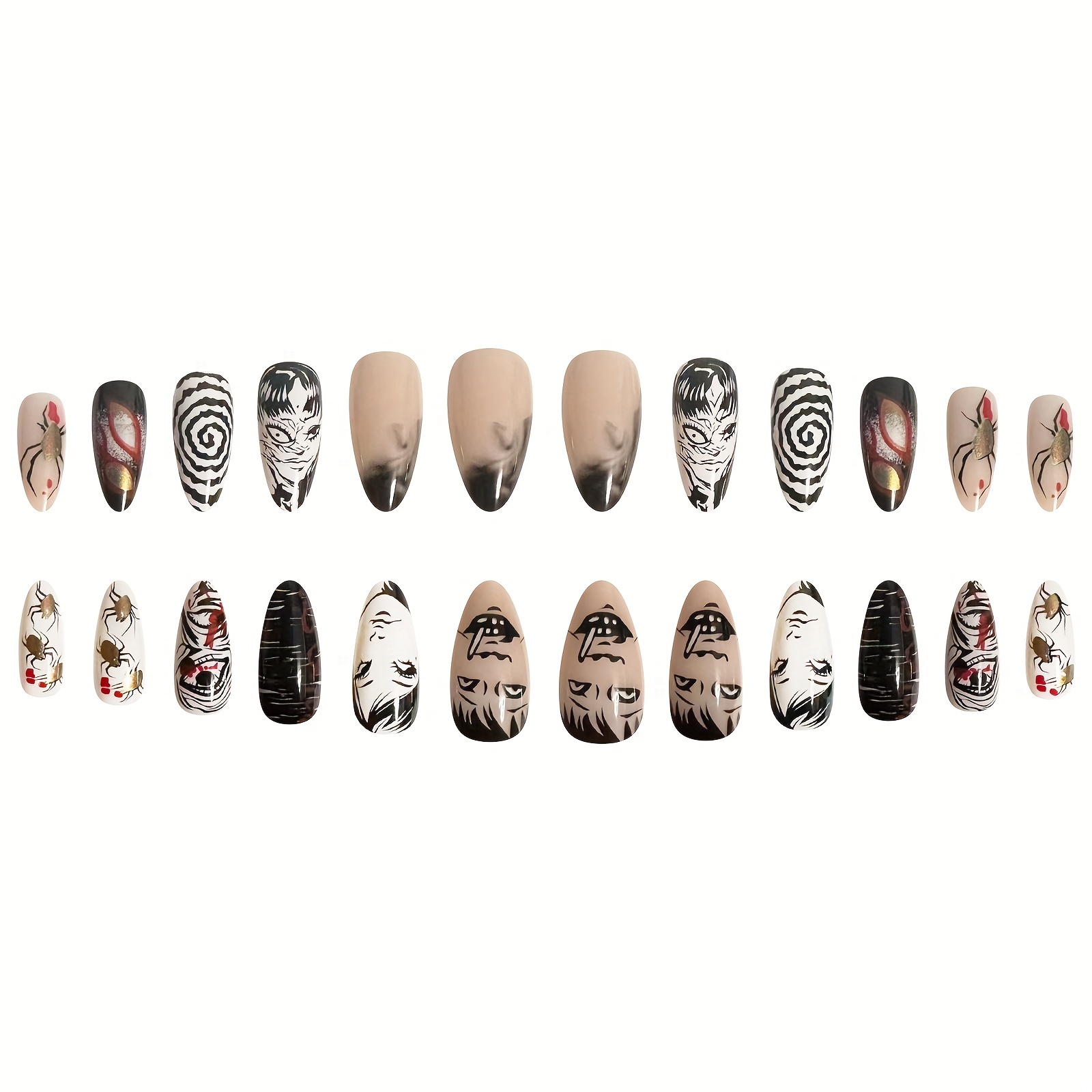 2 sets Horror Press on Nail sets- fashion IT/CandyMan