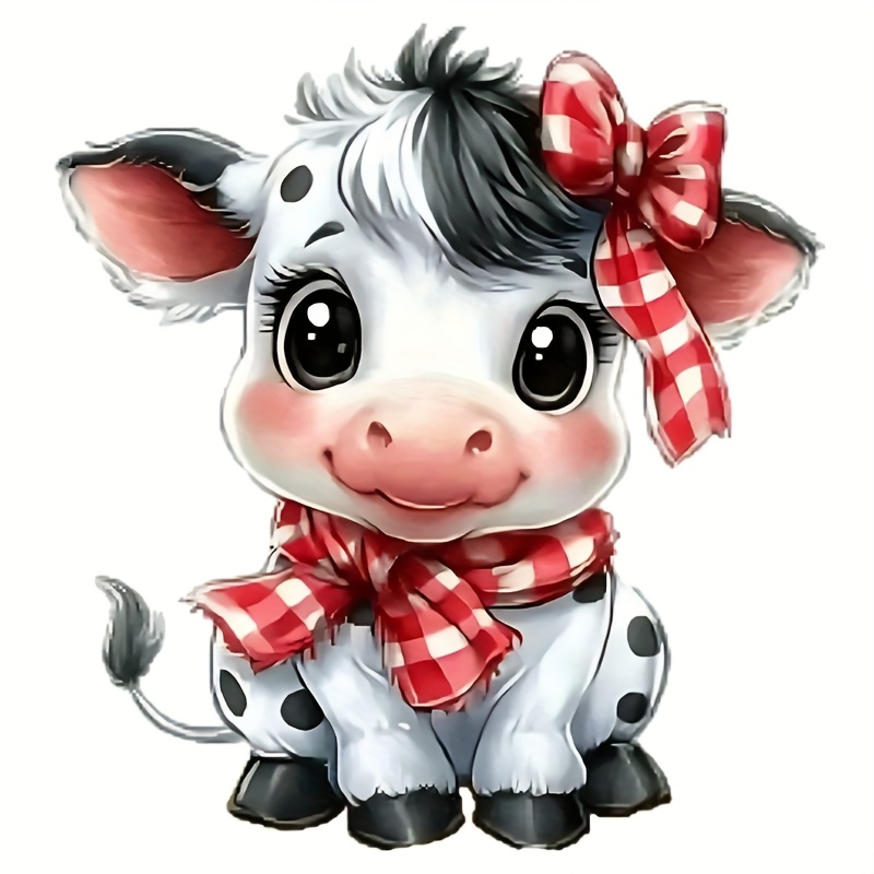 

Cute Cartoon Cow Vinyl Decal Sticker, Waterproof Self-adhesive, & Rear Door Decoration, Irregular Shape, , With For Car, Laptop, Truck, Motorcycle, Wood, Plastic, Glass, Metal, Ceramic