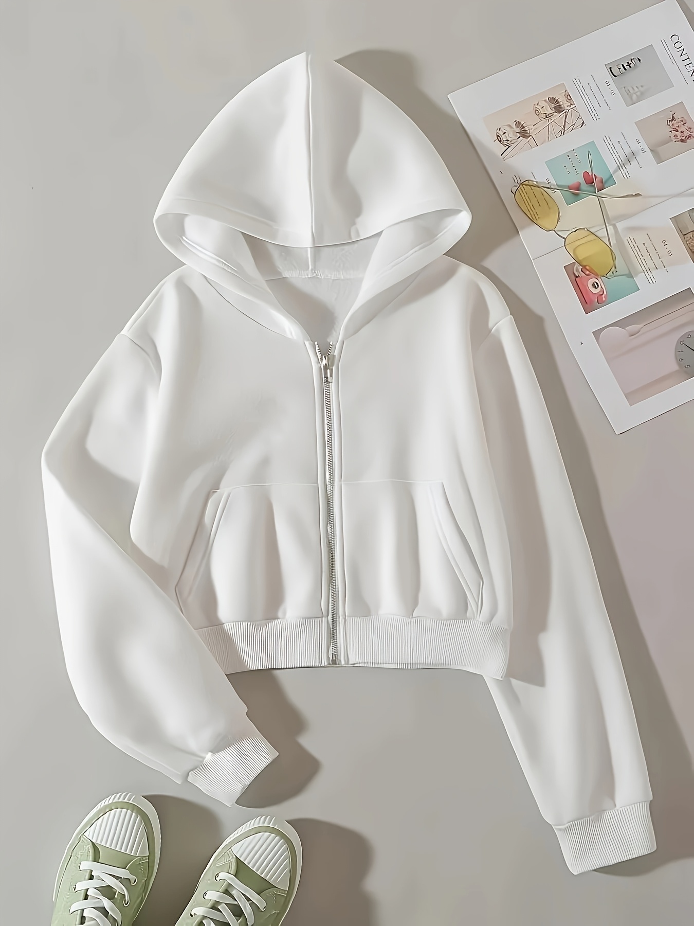 white hoodie sold on Temu United States