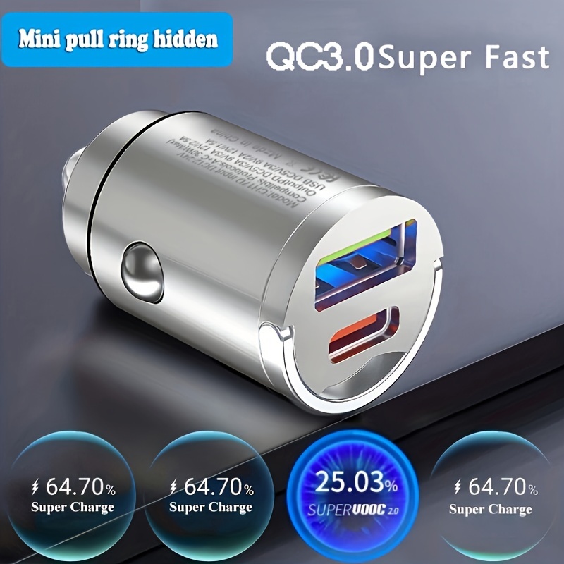 Supercharge Your Car With This Mini Hidden Car Charger Pd - Temu