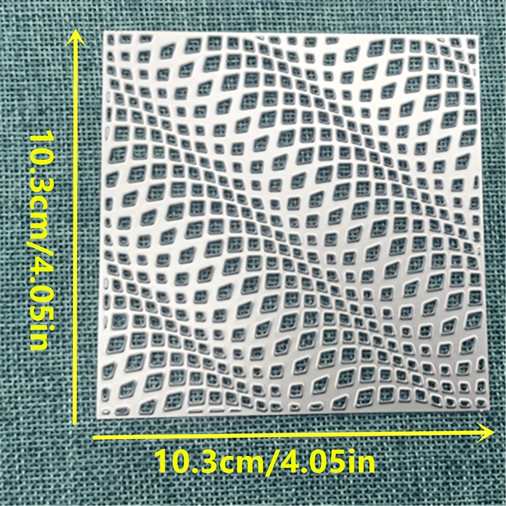 1pc Wave Square Frame Metal Cutting Dies Stencil Scrapbooking Photo Album Card Paper Embossing Craft Diy