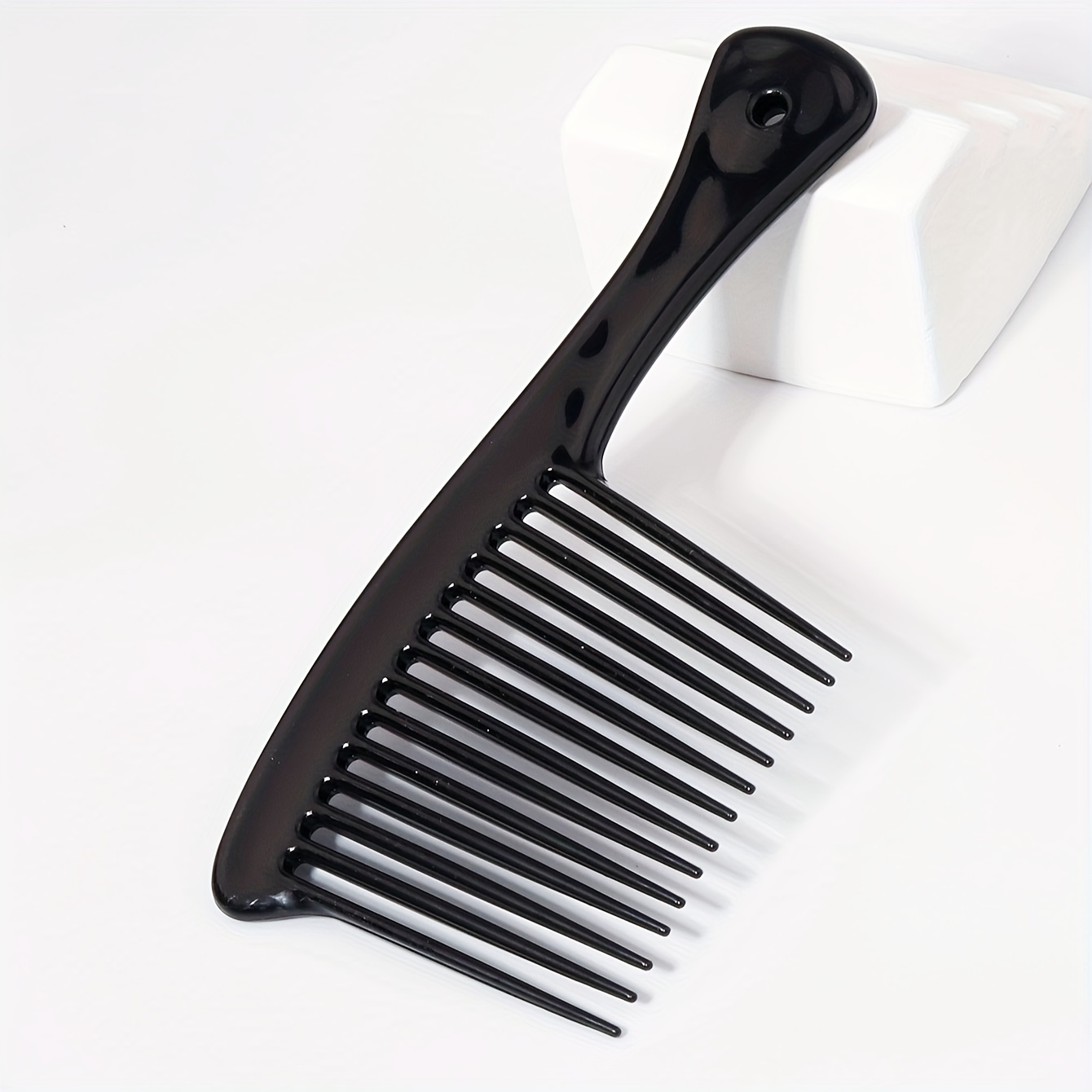 

1pc -tooth Comb For Long, Curly & 4c - Abs Plastic Shampoo