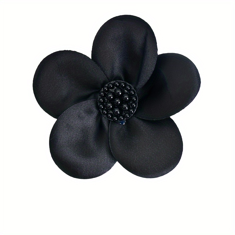 3pcs Black And White Flower Lace Patch Appliques For Dress Decoration