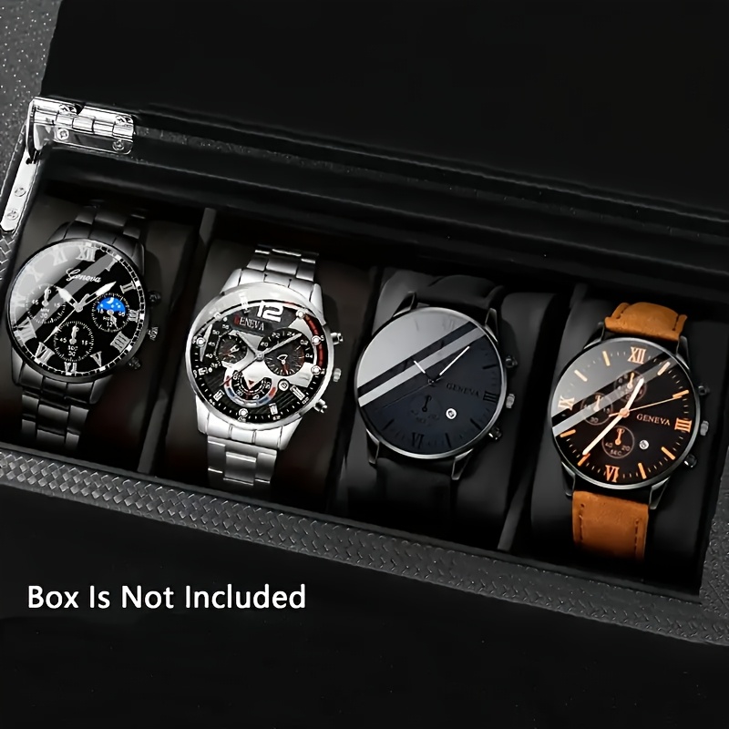 Elegante Moda Relojes Para Hombre Conjunto Relojes Hombre Piezas