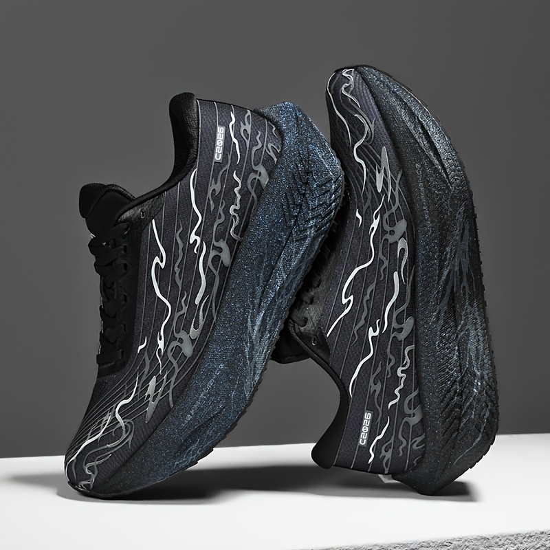 True Explosive Running Shoes 2026 New Model Soft-Soled Sports Carbon Plate Running Shoes Fluorescent Youth Sports Shoes for Physical Education Exam Shock-Absorbing Rebound Carbon Plate Running Shoes for Both Men And Women