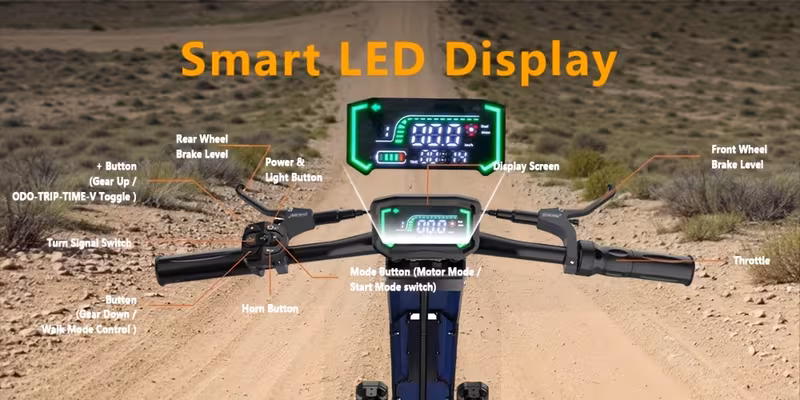 adult electric scooter, 60v35 -speed range of approximately 75 miles, 11 inch tires with seats, multiple hydraulic shock absorbers with a load capacity of 300 , front headlights, foldable, lcd display screen Product details 5