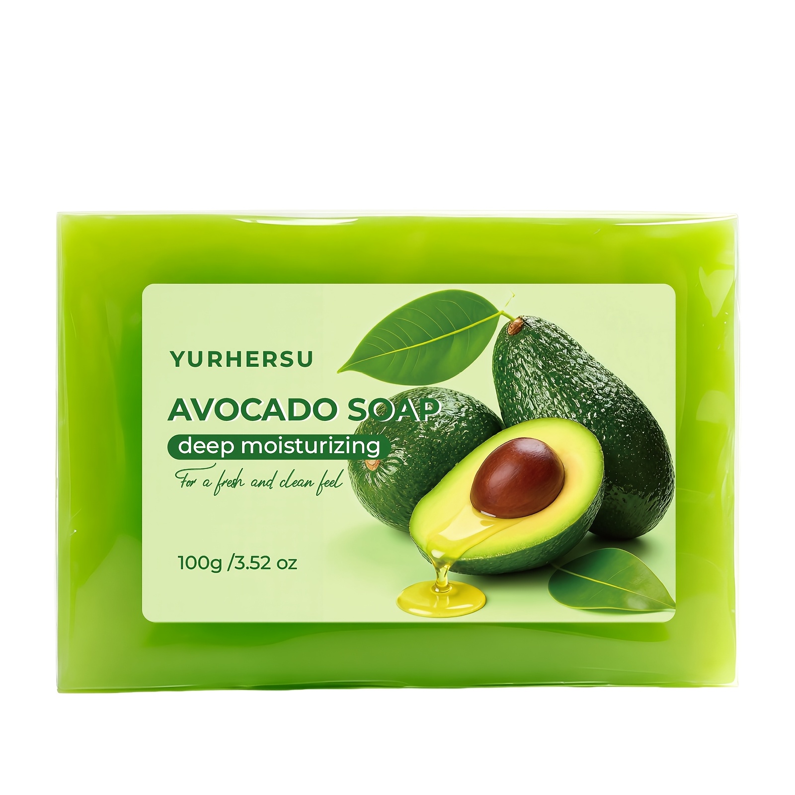 Avocado Soap Bar with Extract, 3-in-1 Cleanser