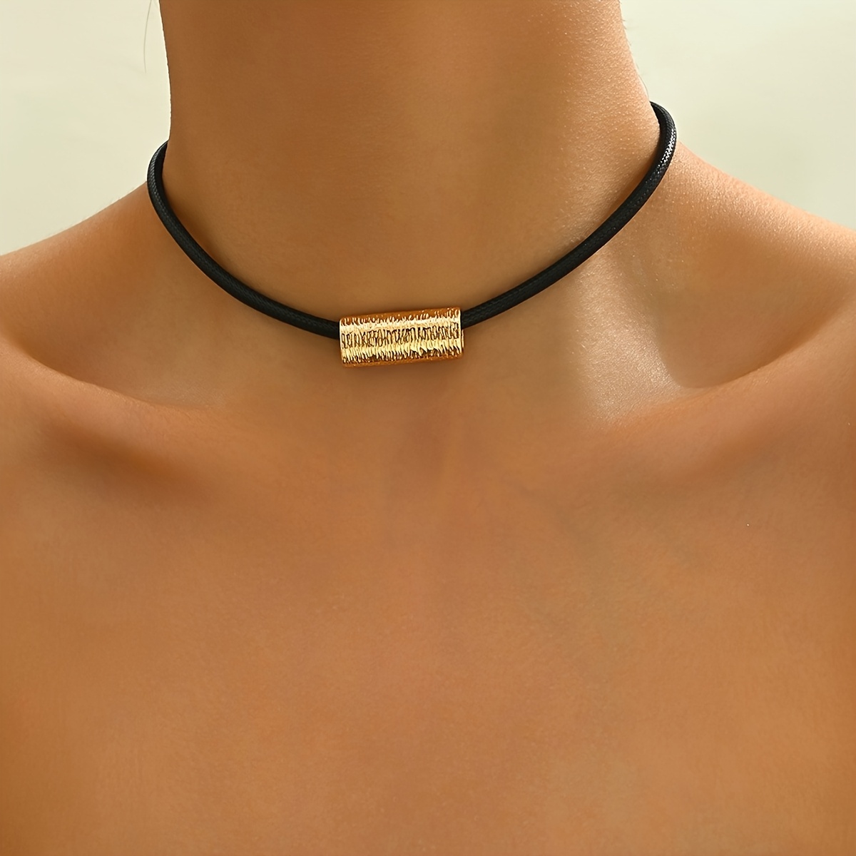 A Vintage-inspired, Minimalist Square Pendant Necklace For Women