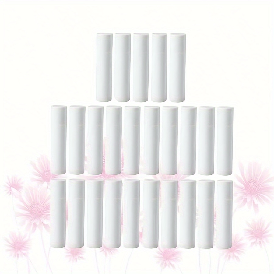 

50pcs 5g Diy Lip Balm Tubes, Flat Top Cap, Empty Cosmetic Lipstick Containers, Portable Lip Salve Vials For Homemade Lip Care Products