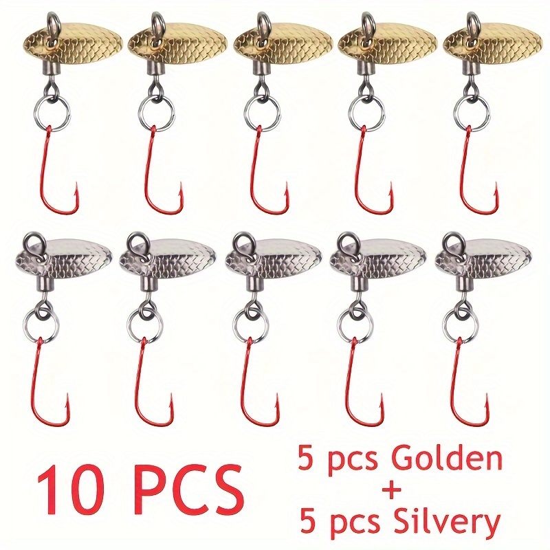 

10pcs Lures For Trout & - Steel Spoon Baits Sharp , For & Angling