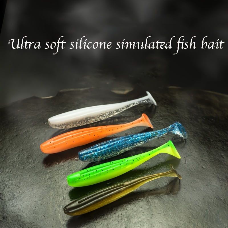 20pcs Luminous Soft Paddle Tail Fishing Swimbaits For Bass - Temu