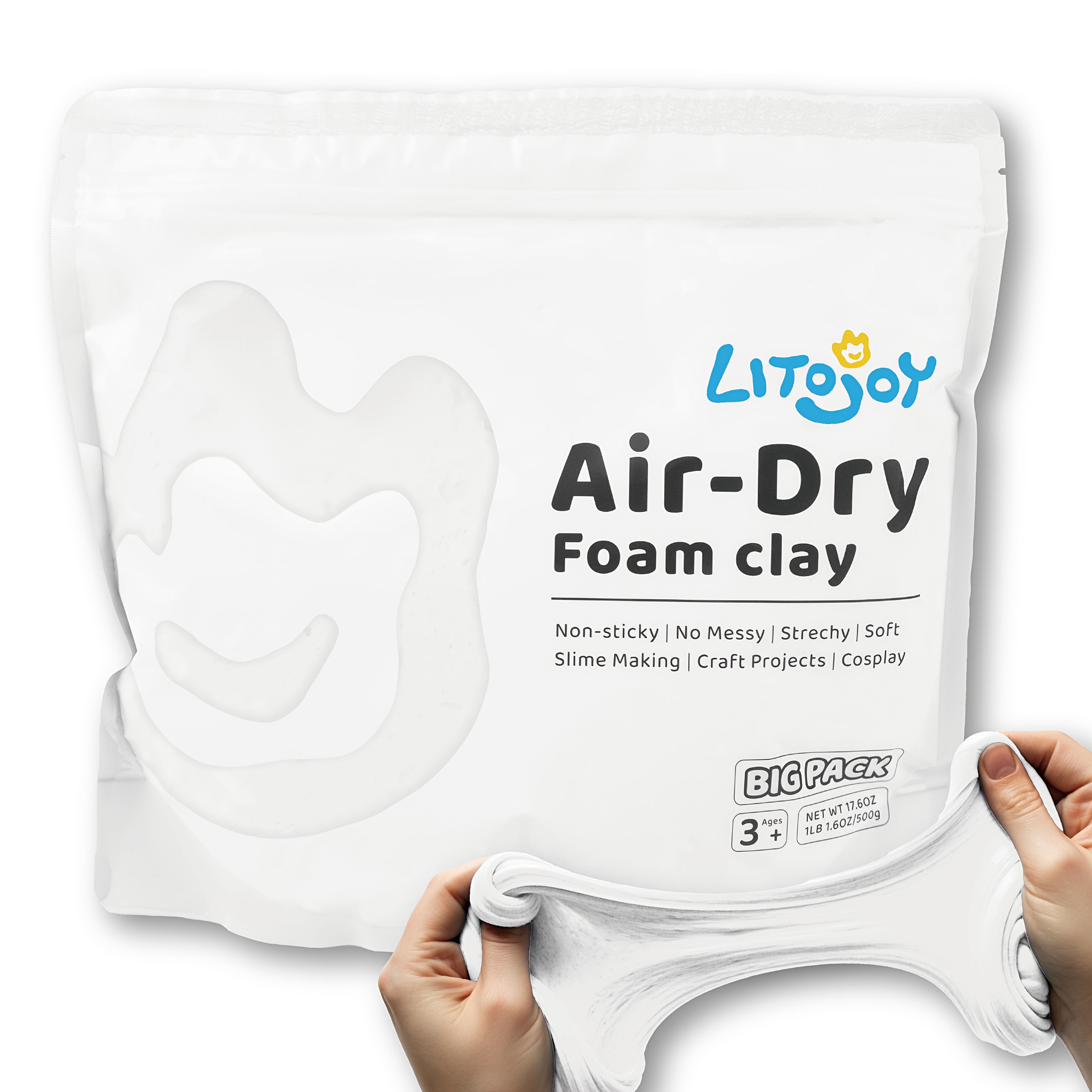 500g 1 1lb air dry foam clay diy cosplay school - Temu Mexico, image size:4167x4167