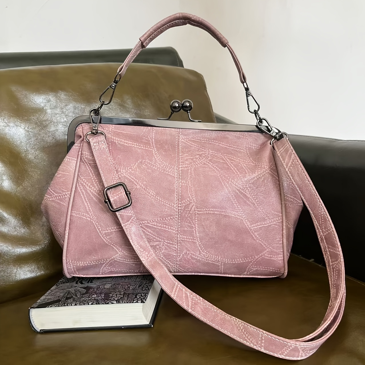 vintage steampunk leather tote bag women quilted solid - Temu vintage steampunk leather tote bag women quilted solid - Temu