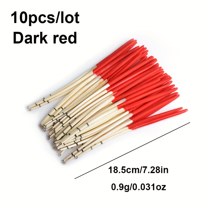 Image of 10pcs/lot 18cm/7.09inch Wooden 0.9g/0.031oz Fishing Float With Ring For Fishing Floats, Without Battery