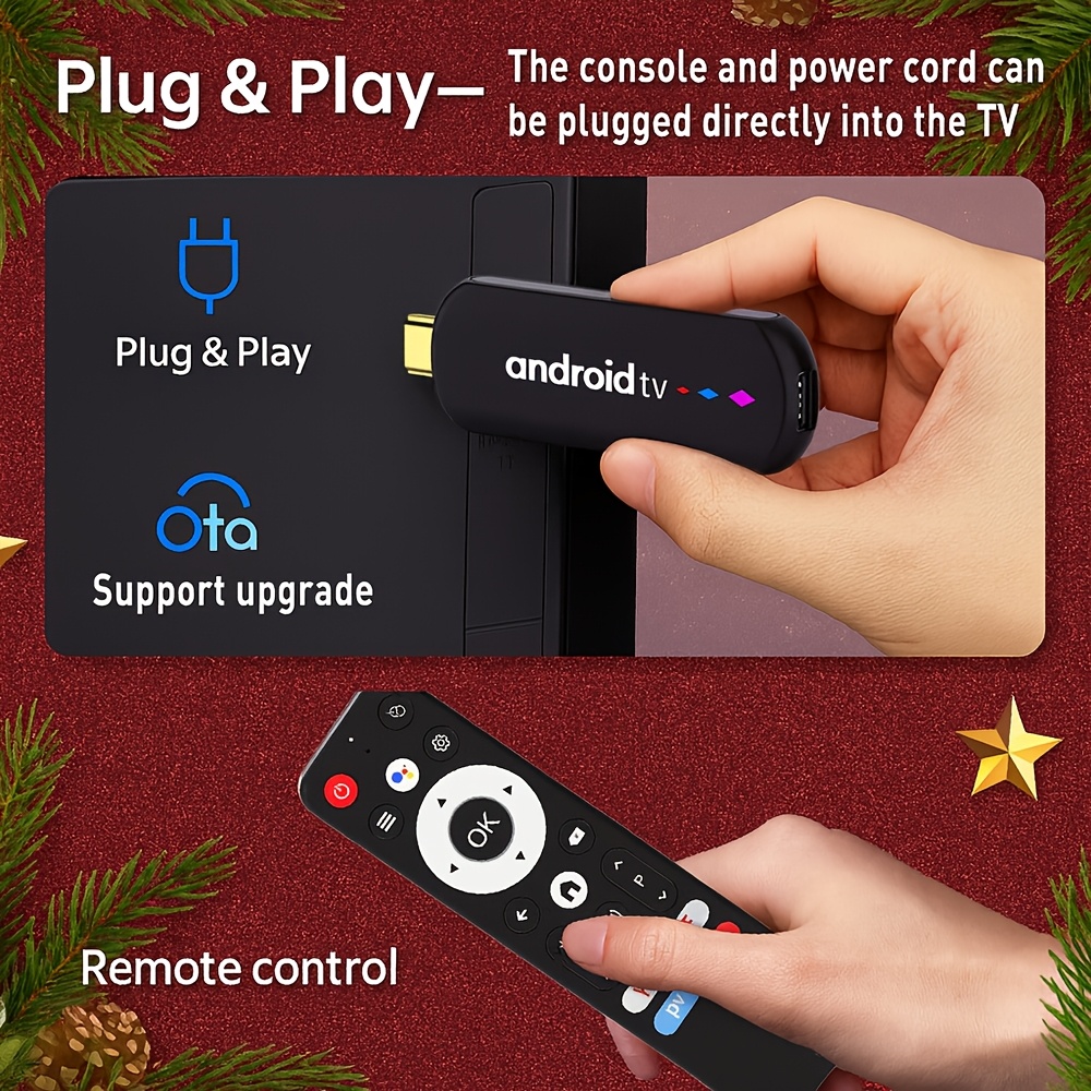 H96 MAX Amlogic S905L3 Четириядрен процесор, Четириядрен Cortex-A53@2.0Ghz, Android 14.0 2Gb16Gb TV Stick 4K HD Изход 2.4G/5G Двоен Wifi BT4.0 + Google Voice Assistant Smart TV Box, 2T2R Technology, Пентядрен ARM® Mali™-450 GPU, USB2.0*1