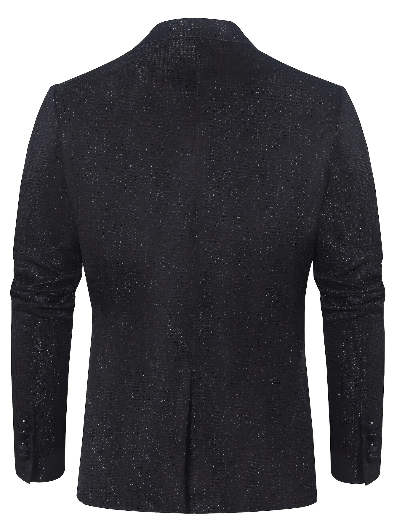 Men'S Casual Evening Wear Dress with Solid Color Woven Fabric And Button Detail for Weddings And Proms