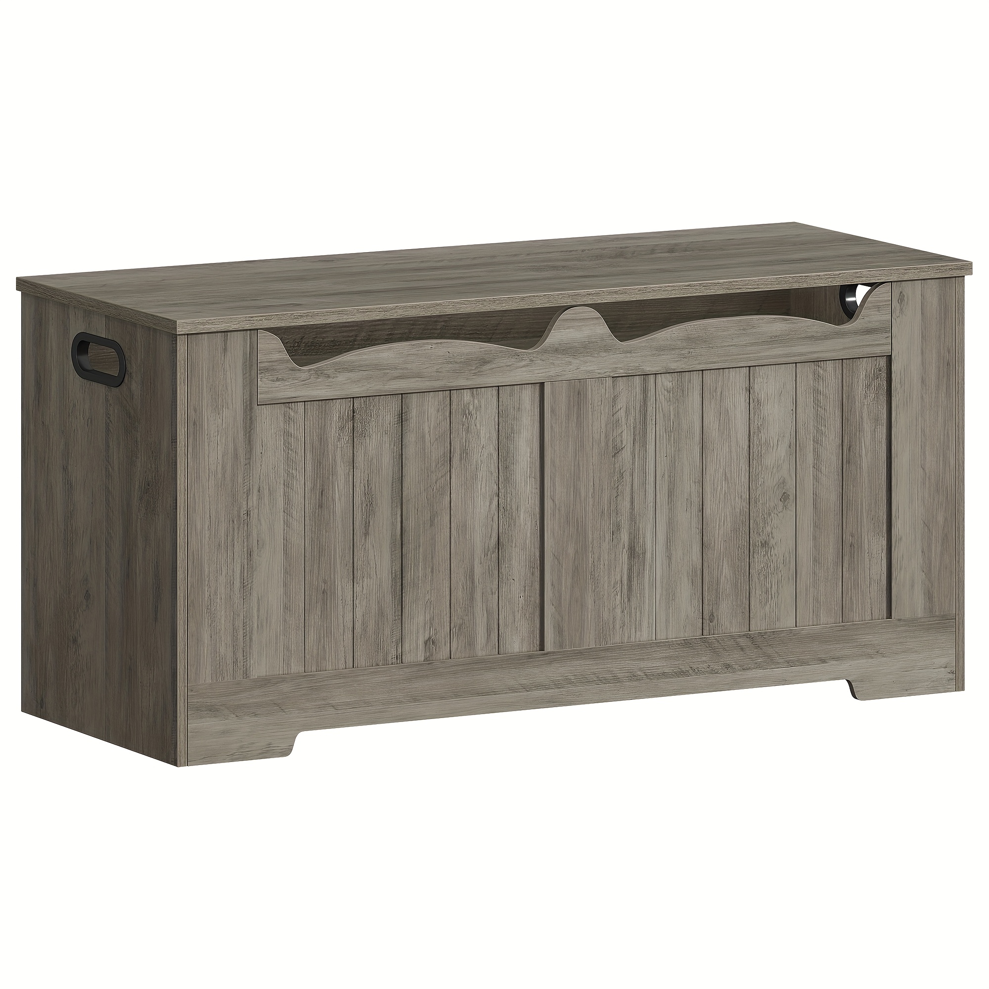 Chest Bench With Storage Space, Seat Bench With Storage Space, Seat Chest With 2 Safety Hinges, Storage Cabinet, 40 X 100 X 48 Cm, For Hallway, Bedroom, Living Room, Light Ivory