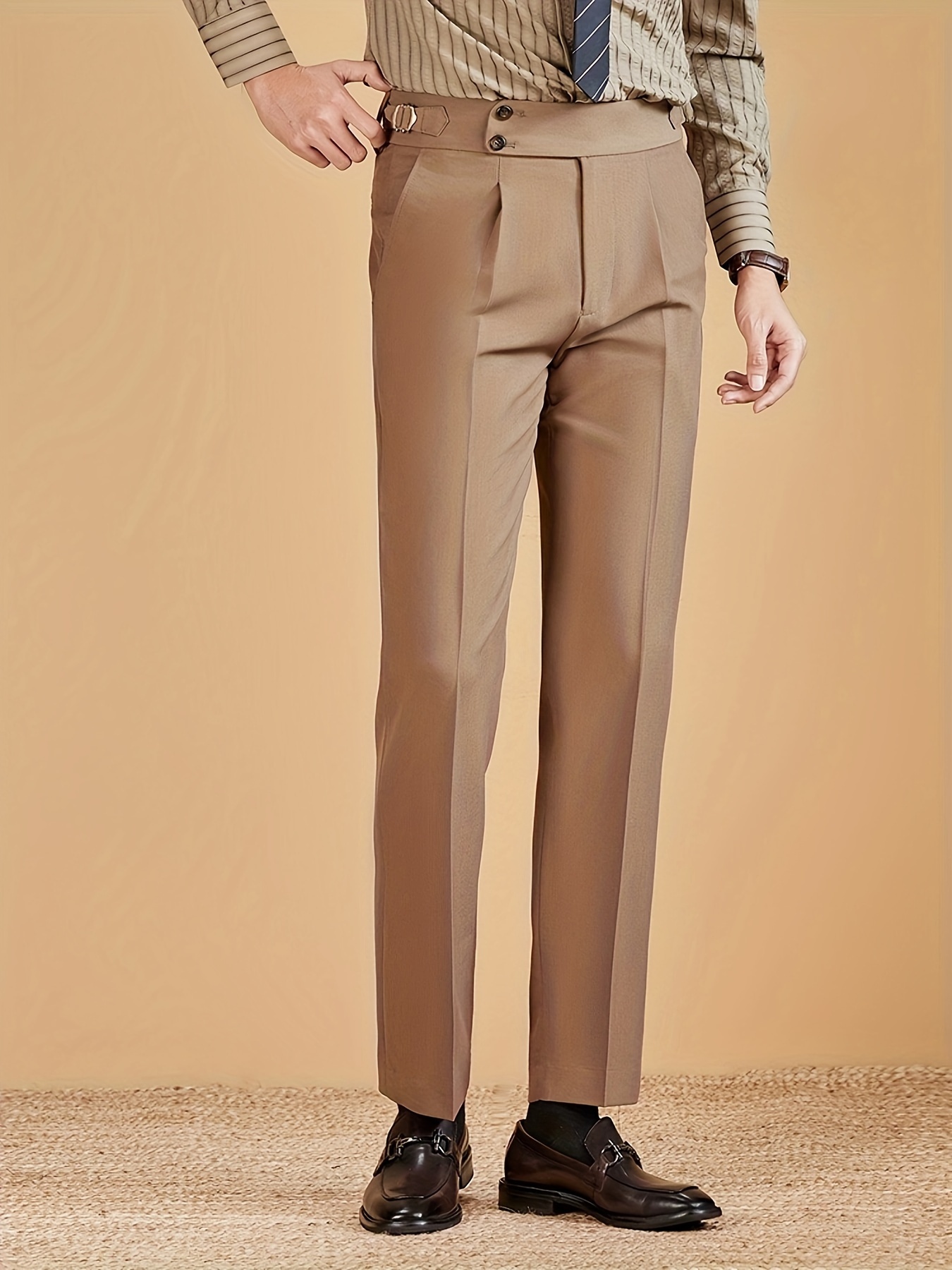 slim fit dress slacks Tapered-Fit Stretch Dress Pants for Tall Men in Marine Navy 38 / 38 / Marine Navy main image 1