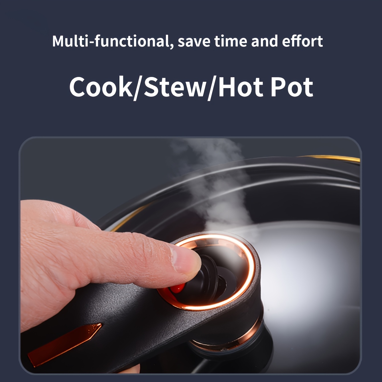 8 45qt high capacity non stick   featuring a twist lock handle durable ceramic build suitable for induction and for gas stoves ideal for home and restaurant use cooking pots Product details 2