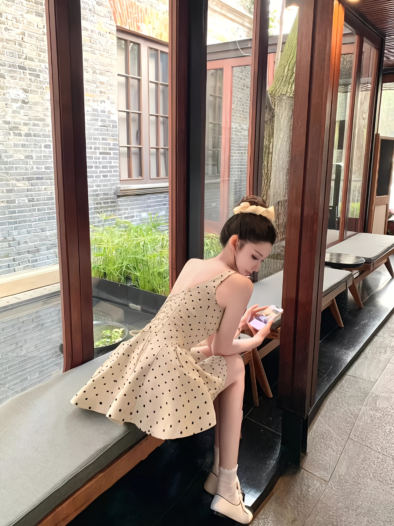 elegant french inspired polka dot mini dress women - Temu Bahrain