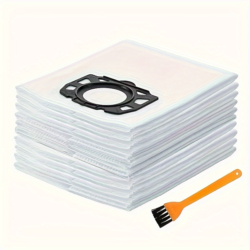 Kit 10 Sacs + 2 Filtres Pour Aspirateur Karcher WD4 WD5 WD6 MV4 MV5 MV6 - Electroménager