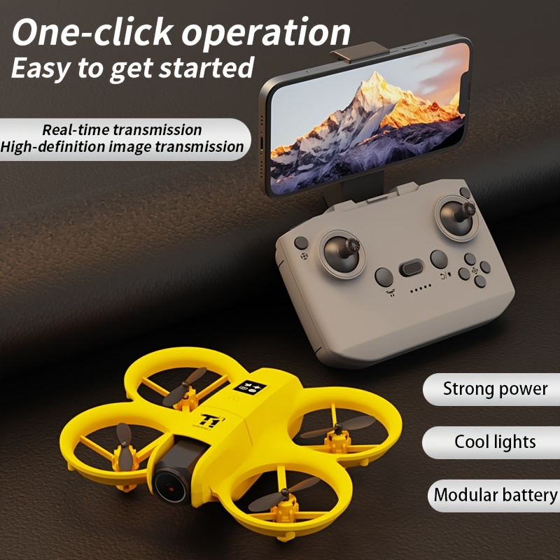 S11 PRO 4K FPV Drone with Dual Cameras, 180° Rotation, Dual Batteries, Optical Flow, Gyroscope, One-Key Controls, Anti-Collision Design, Blu