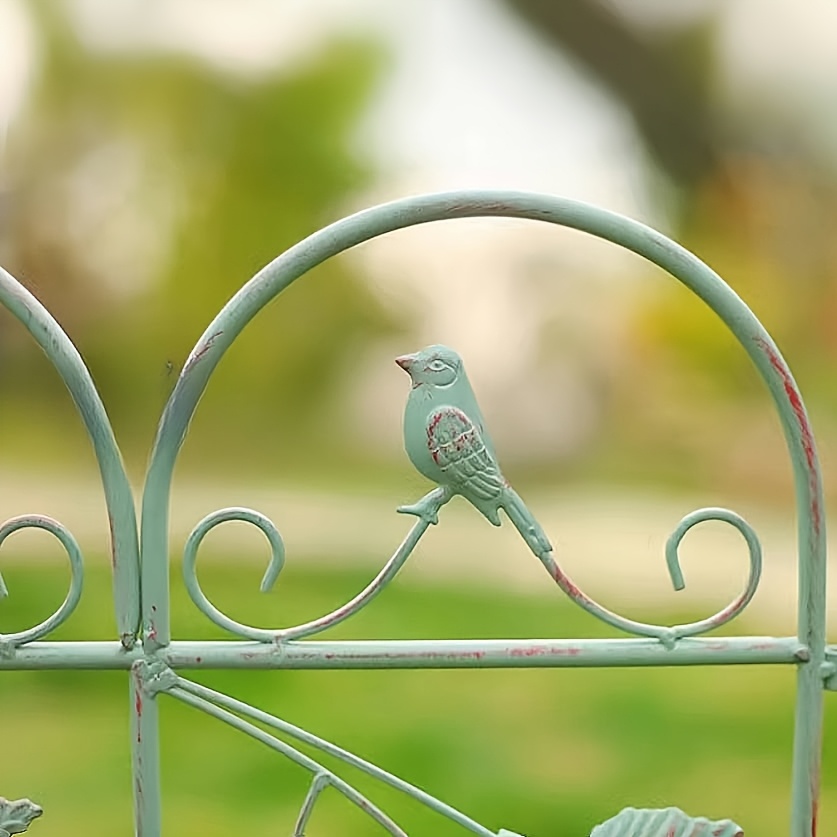 Confezione da 5 recinzione da giardino decorativa per l'abbellimento di pannelli bianchi in metallo antiruggine bianco  15