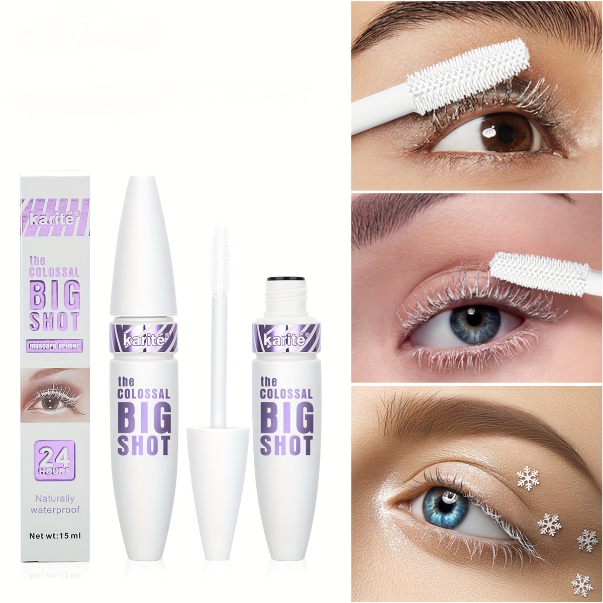 

Lengthening And Curling White Mascara, Waterproof And Sweatproof Colored Lashes, Non-clumping And Non-smudging Mascara For Cosplay Party Eye Makeup