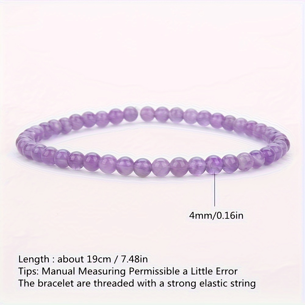 4mm Mini Amethyst, Agate, and Turquoise Bracelet Set