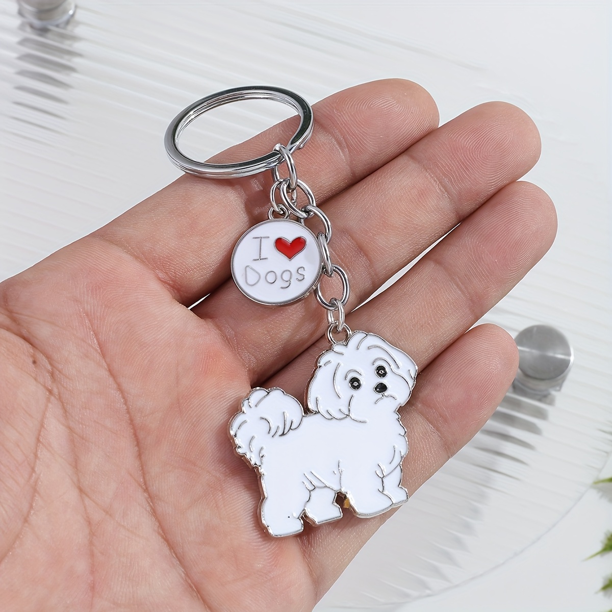 Cartoon Couple Keychain Cute Dog Bag Charm For S, Adorable Key Holder Accessory