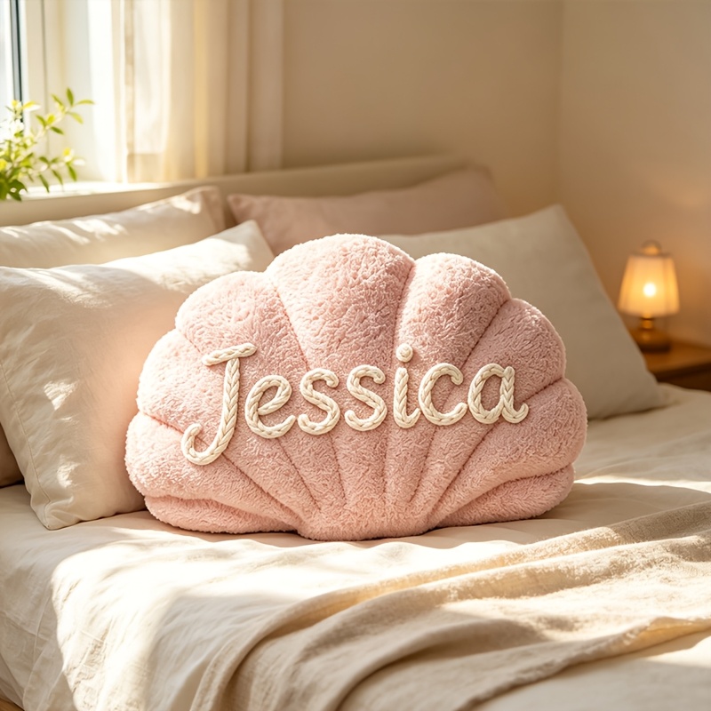TEMU Coussin décoratif de avec nom personnalisé, adapté pour canapé ou tête de lit - Cadeau pour couple avec lettres anglaises, commandes en gros