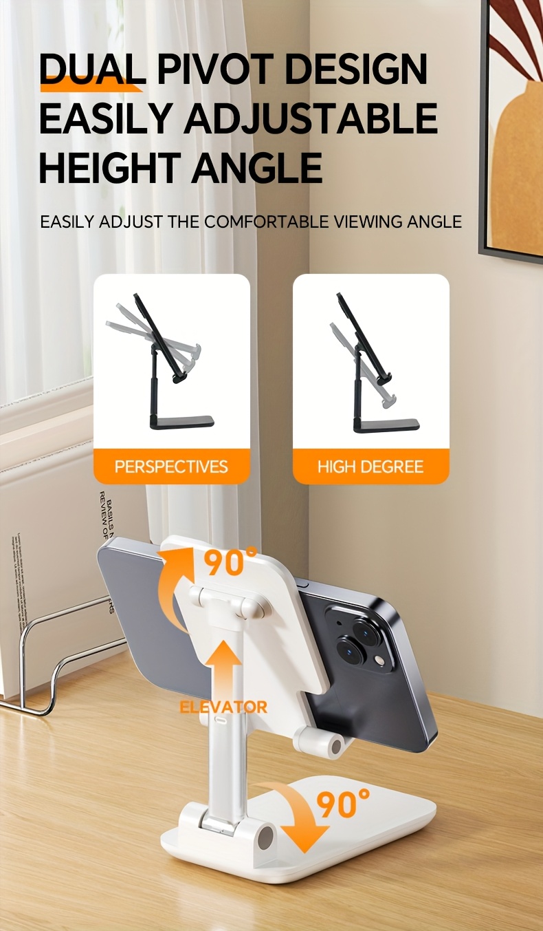手机支架，稳固耐用，可调节高度，通用abs材料，移动支架，适用于所有型号的手机，多种颜色可选 商品详情 2