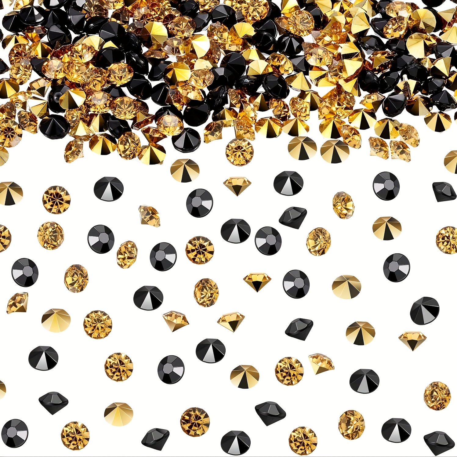 E-shop 3000 Stück Klare Hochzeitstisch-Streukristalle Acryl-Diamanten Strasssteine für Tischdekoration Hochzeitsdekoration Brautdusche Dekoration