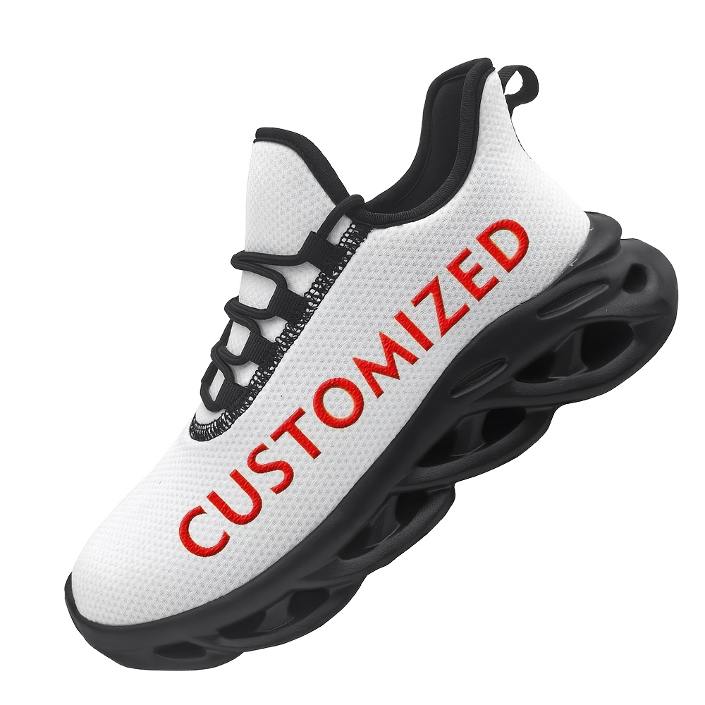 TEMU Men's Custom Casual Sports Shoes, Customizable With Images And Text Logos. For Design Inquiries, Please Contact Customer Service. Features