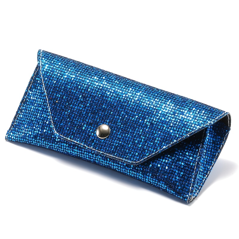 Sequin Leather Glasses Case, Sparkling Eyewear Packaging Box, Fashionable  Glasses Holder Pouch, Durable Protective Cover