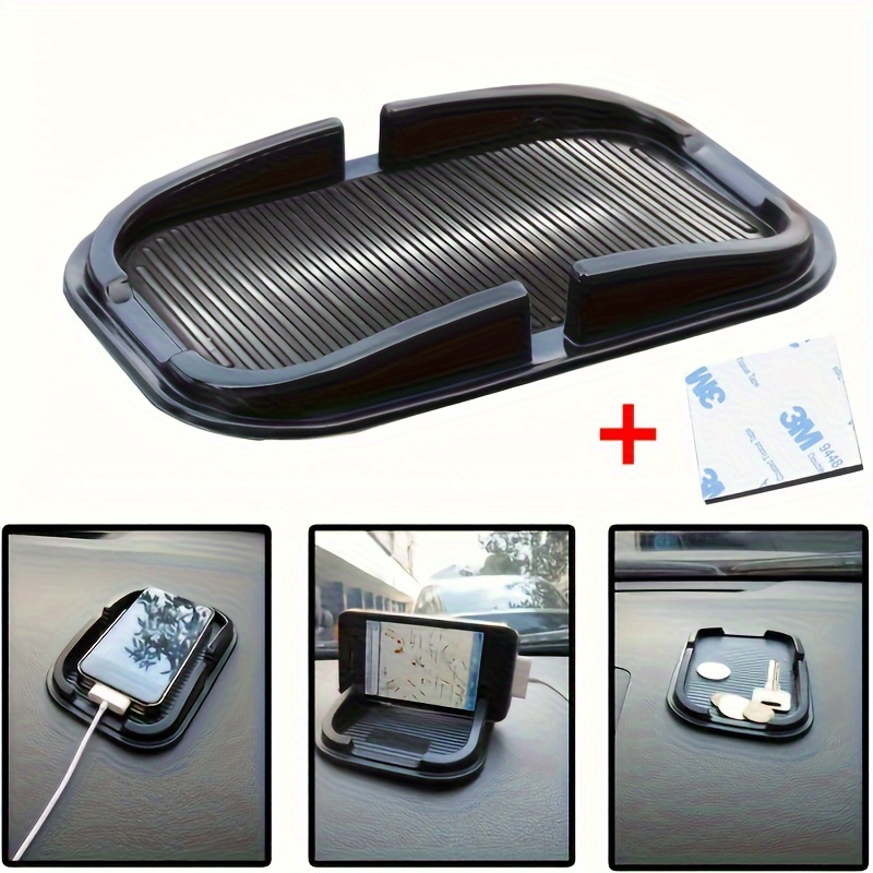 

1pc Car Anti-slip Mat Pads, Car Dashboard Plastic Mat With Adhesive, Auto Non-slip Gel Pad Phone Holder, Car Styling Interior