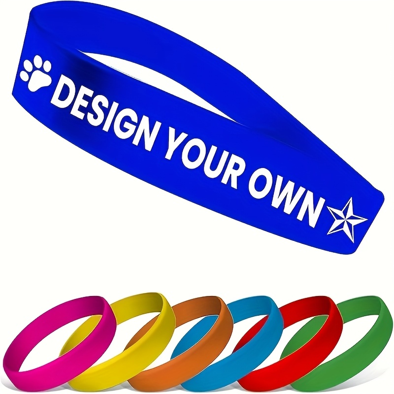 79pcs Customizable Silicone Bracelets with Paw Print Logo, Vibrant Colors