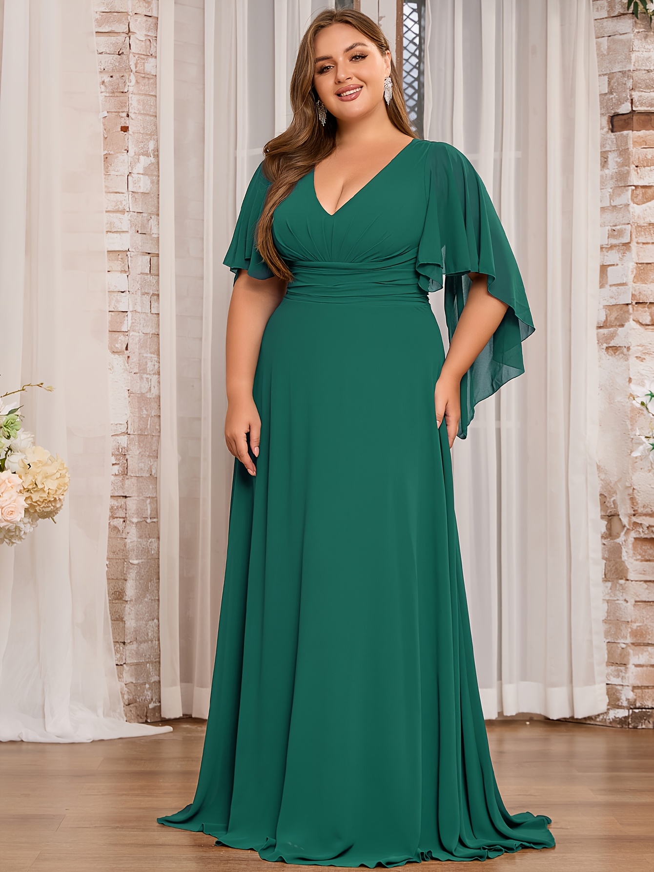 prom dress flowy Gorgeous Backless Light Blue Floral Lace Long with Slit,For – DressesTailor Back Details green formal dresses Color:Black with Pink & Turquoise & Lilac Embroidery Simone Dress: A FREE