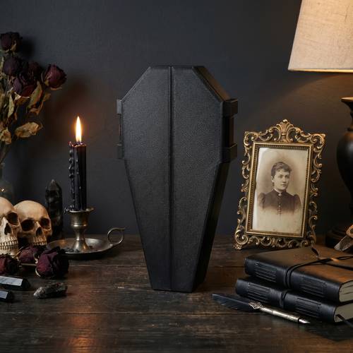 miniature room decor static model dark gothic style storage cabinet vampire coffin storage cabinet