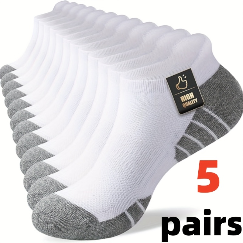 E-shop 5-6 Paar Sport-Knöchelsocken, Unsichtbare Socken, Herrensocken, Outdoor-Socken, Fahrradsocken, Laufsocken, Reisesocken, Feuchtigkeitsableitende