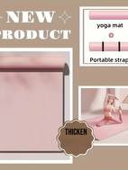 1pc yoga mat for men women extra thick non slip high eva material easy to clean tear resistant storage strap home workouts yoga pilates fitnes