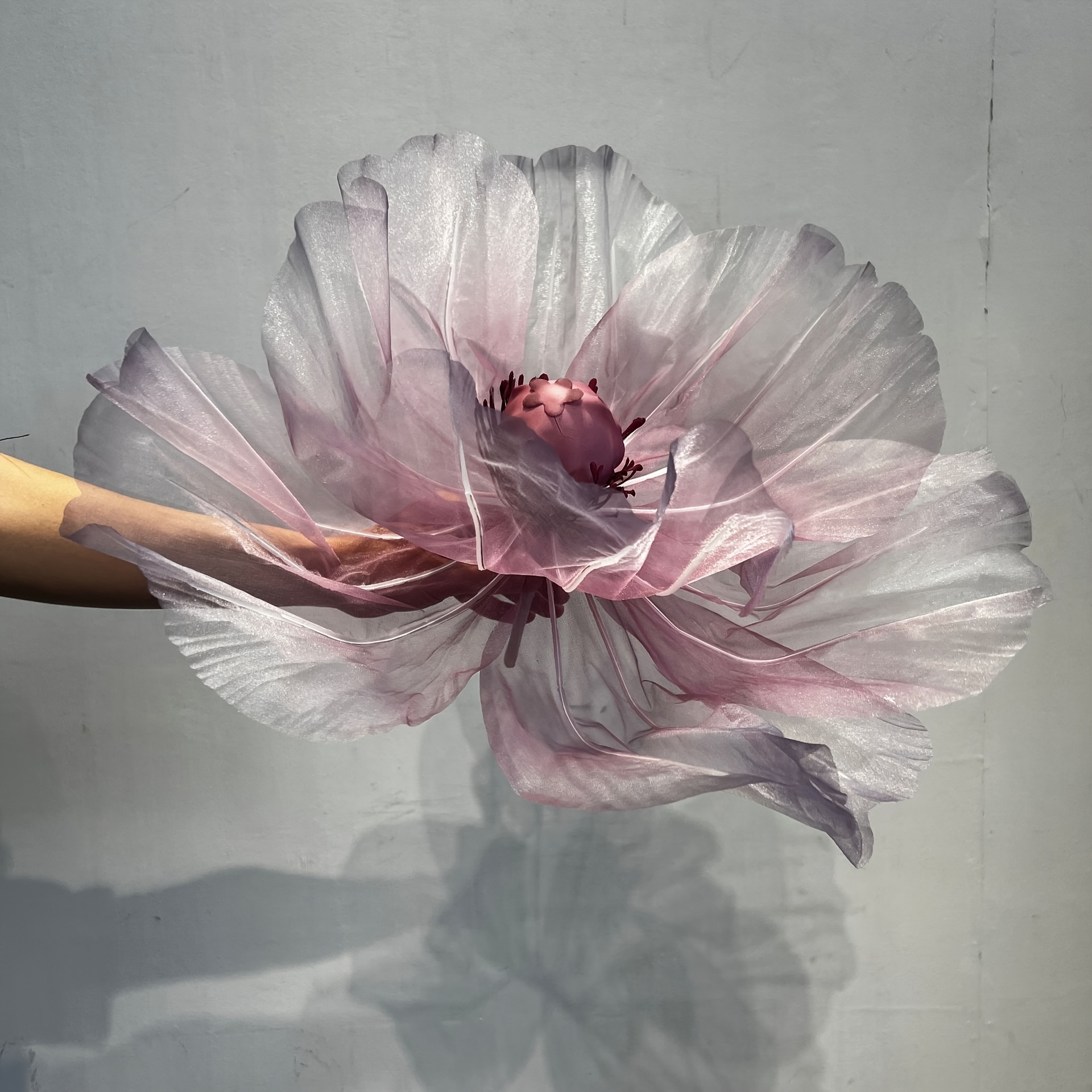 1pc Of .75-inch Artificial Flower Made Of Yarn, Designed For New Wedding Decorations, Featuring A 40cm/15.75-inch Three-dimensional Flower Suitable For Decor