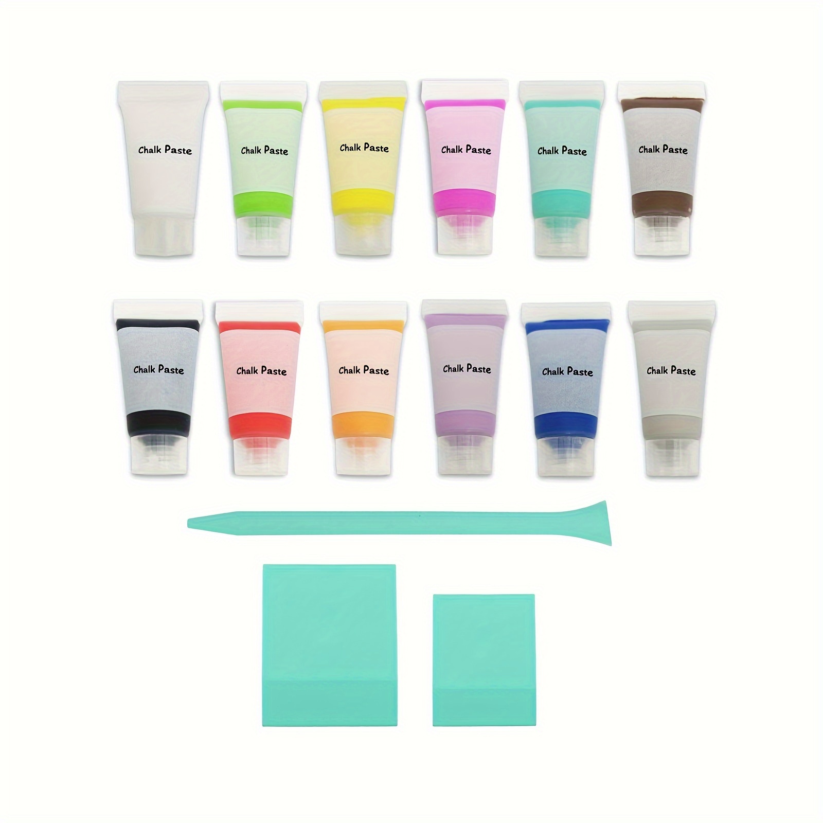 

Dgaga Mini Chalk Paste Set, Screen Printing Ink, Starter Chalk Paste Paint For Stencil, Self Adhesive Silk Screen Stencils Paste, Chalkboard Paint For Silk Screen Transfers Diy Home Art Craft 10g/jar