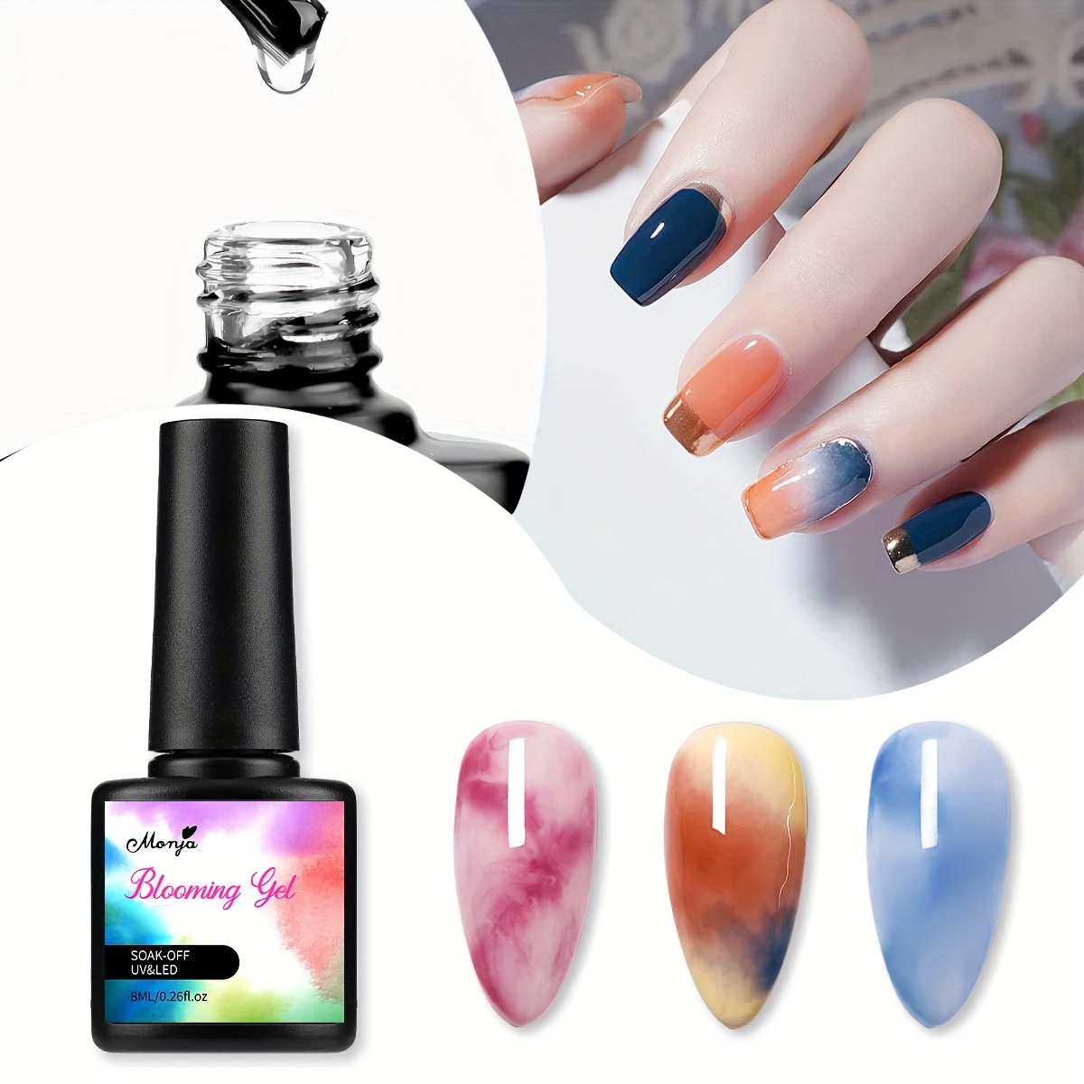 Blooming Gel Nail Polish For Spreading Effect,nail Watercolor Paint Set  Pearl Shimmer Watercolor Painting Set Nail Watercolor Paints Glitter Ink  Pigment For Nail Art Painting Nail Decoration - Temu Germany
