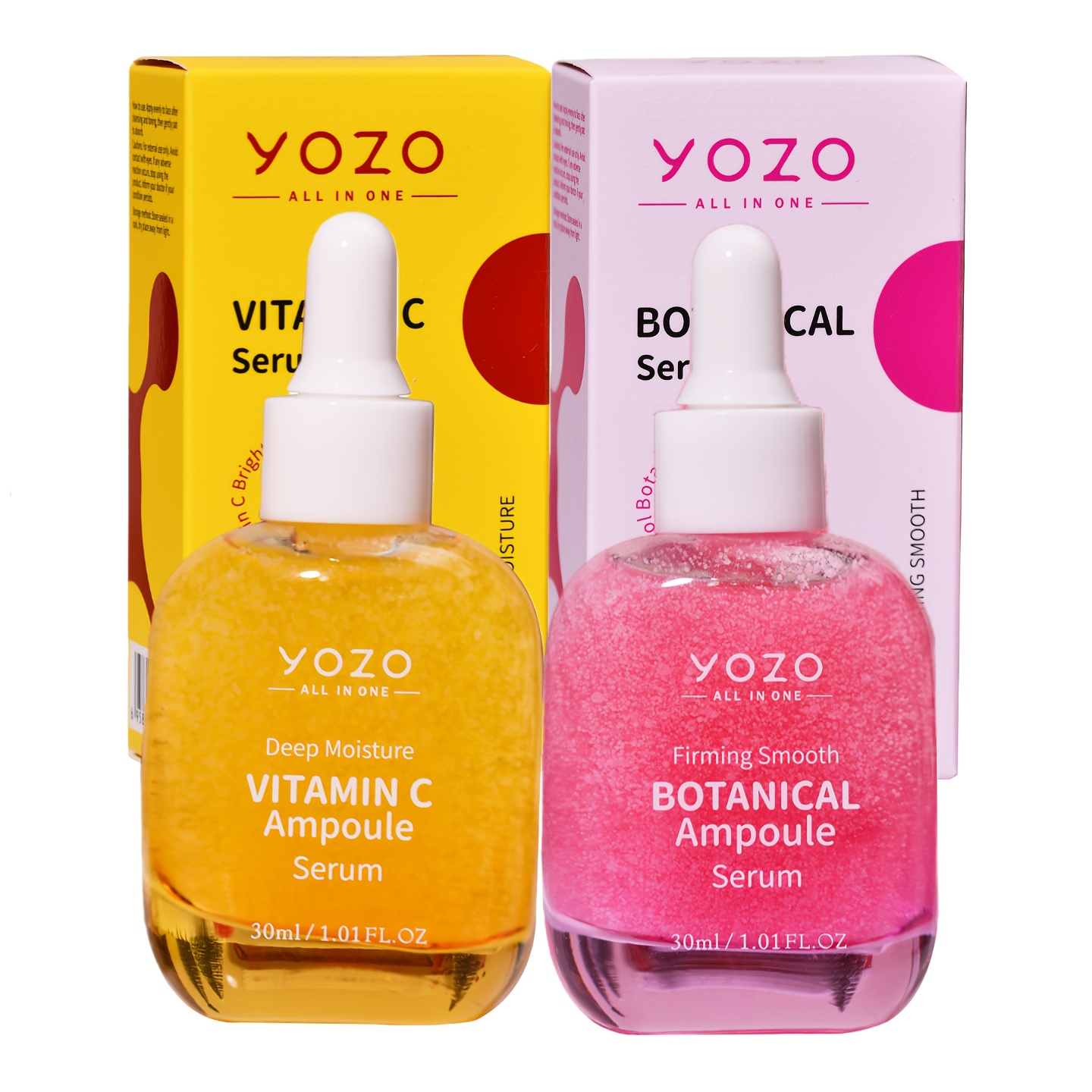 Image of 2pcs Facial Serum Skincare Set Morning Vitamin C Serum Night Retinol Serum Brightens Skin Locks In Moisture & Hydrates /anti-wrinkle Skincare